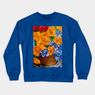 Fun and bold bright sunflowers Crewneck Sweatshirt